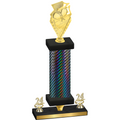 Premium Single Black Carbon Fiber Year Pickleball Trophy