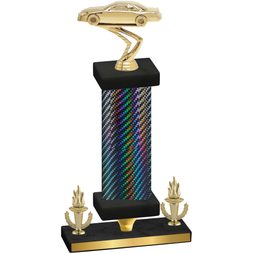 Premium Single Black Carbon Fiber Victory Cars Trophy