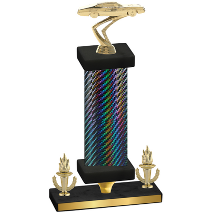 Premium Single Black Carbon Fiber Victory Cars Trophy