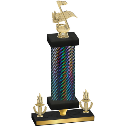 Premium Single Black Carbon Fiber Victory Music Trophy