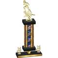 Premium Single Flag USA Year Football Trophy