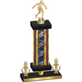 Premium Single Flag USA Victory Soccer Trophy