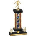 Premium Single Flag USA Year Soccer Trophy