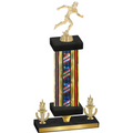Premium Single Flag USA Victory Running Trophy