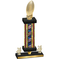 Premium Single Flag USA Year Football Trophy