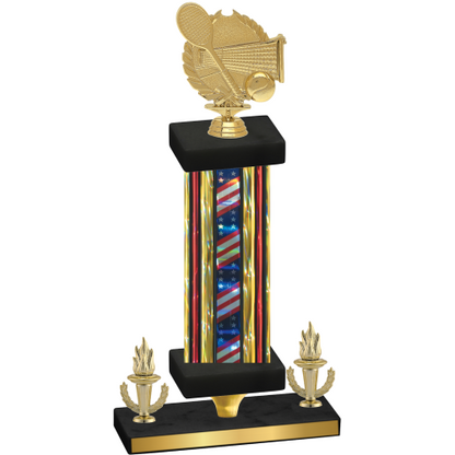 Premium Single Flag USA Victory Tennis Trophy
