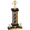 Premium Single Flag USA Year Wrestling Trophy