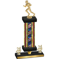 Premium Single Flag USA Year Football Trophy