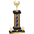 Premium Single Flag USA Fourth Place Victory Trophy