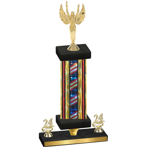 Premium Single Flag USA Year Victory Trophy