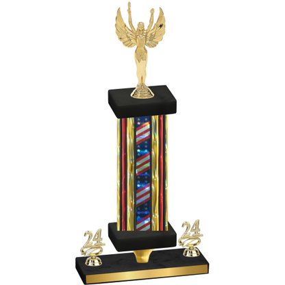 Premium Single Flag USA Year Victory Trophy
