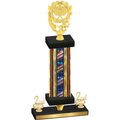 Premium Single Flag USA Second Place Pickleball Trophy