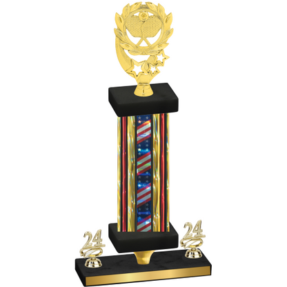 Premium Single Flag USA Year Pickleball Trophy