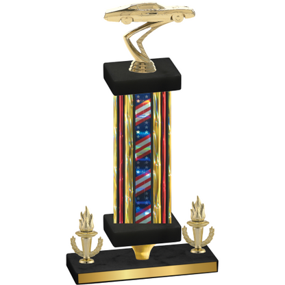 Premium Single Flag USA Victory Cars Trophy
