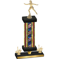 Premium Single Flag USA First Place Skater Trophy