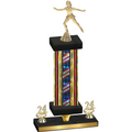 Premium Single Flag USA Year Skater Trophy