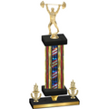 Premium Single Flag USA Victory Weights Trophy