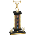 Premium Single Flag USA Year Weights Trophy