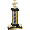 Premium Single Flag USA Third Place Music Trophy
