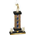 Premium Single Flag USA Year Golf Trophy