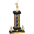Premium Single Flag USA Victory Golf Trophy