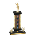 Premium Single Flag USA Year Golf Trophy