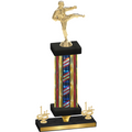Premium Single Flag USA First Place Karate Trophy