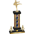 Premium Single Flag USA Victory Karate Trophy