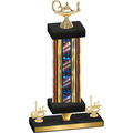 Premium Single Flag USA First Place Academics Trophy