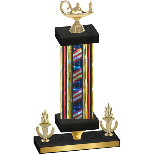 Premium Single Flag USA Victory Academics Trophy