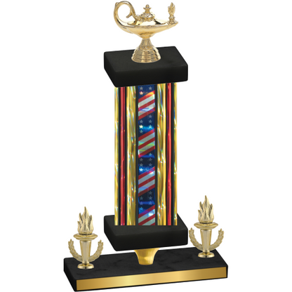 Premium Single Flag USA Victory Academics Trophy