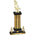 Premium Single Gold Glacier Victory Football Trophy