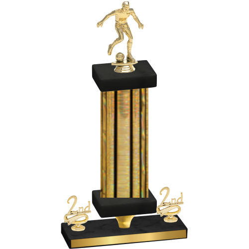 Premium Single Gold Glacier Second Place Soccer Trophy