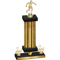 Premium Single Gold Glacier Second Place Soccer Trophy