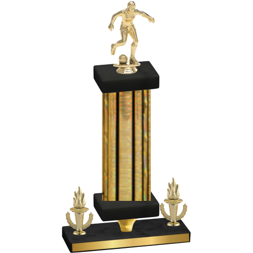 Premium Single Gold Glacier Victory Soccer Trophy