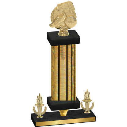 Premium Single Gold Glacier Victory Soccer Trophy