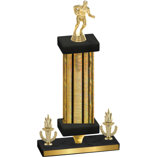 Premium Single Gold Glacier Victory Rugby Trophy