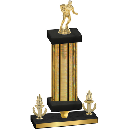 Premium Single Gold Glacier Victory Rugby Trophy