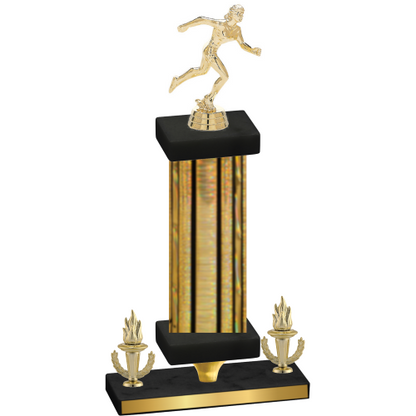Premium Single Gold Glacier Victory Running Trophy