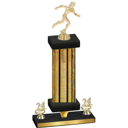 Premium Single Gold Glacier Year Running Trophy