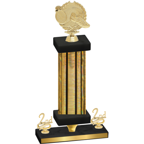 Premium Single Gold Glacier Second Place Running Trophy