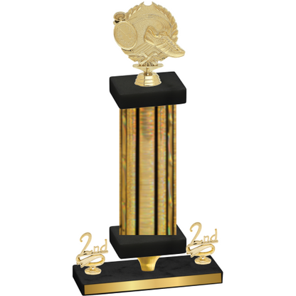 Premium Single Gold Glacier Second Place Running Trophy