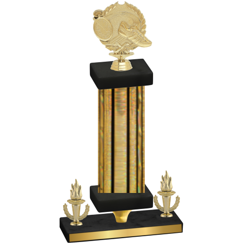 Premium Single Gold Glacier Victory Running Trophy