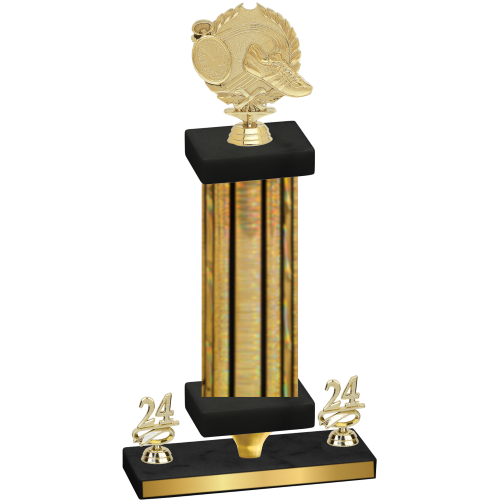 Premium Single Gold Glacier Year Running Trophy