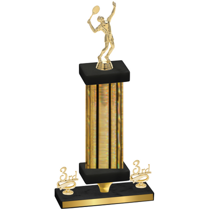 Premium Single Gold Glacier Third Place Tennis Trophy