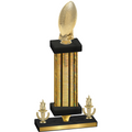 Premium Single Gold Glacier Victory Football Trophy