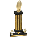 Premium Single Gold Glacier Year Football Trophy