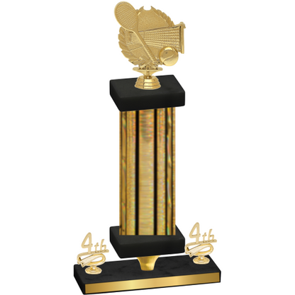 Premium Single Gold Glacier Fourth Place Tennis Trophy