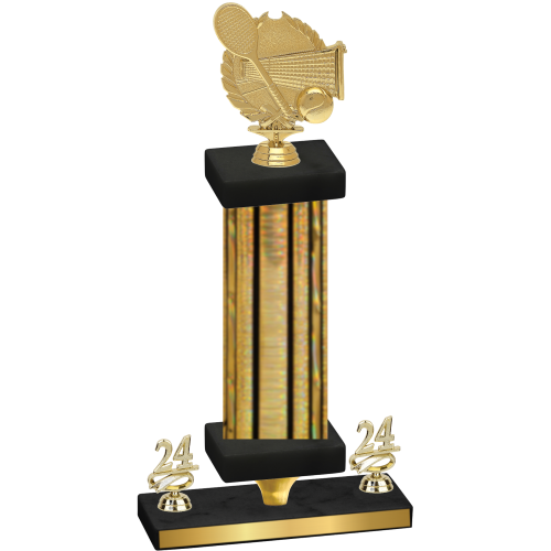 Premium Single Gold Glacier Year Tennis Trophy