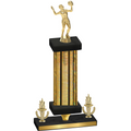 Premium Single Gold Glacier Victory Volleyball Trophy